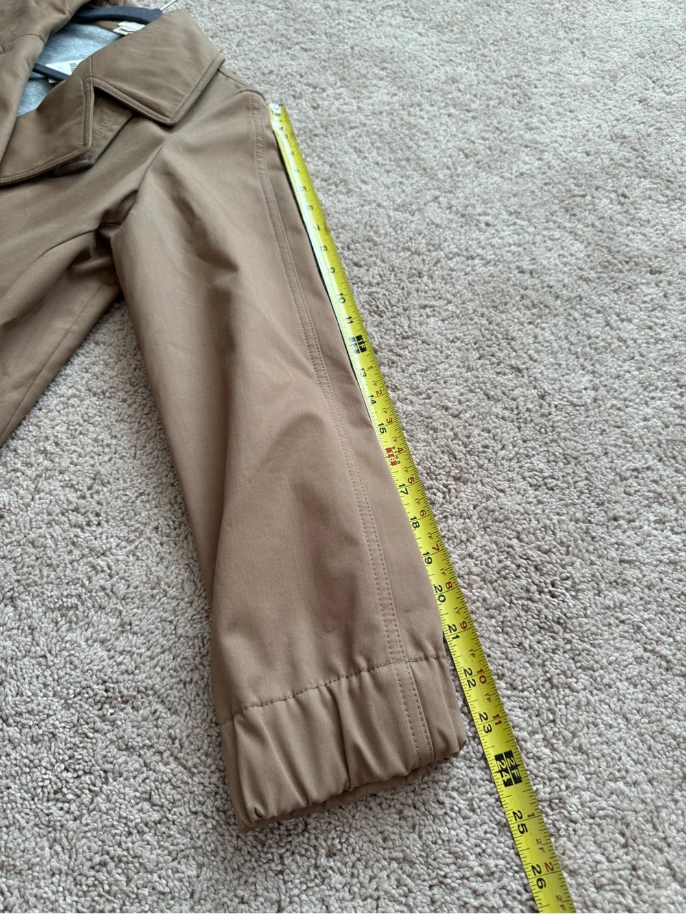J. Crew Tan Double-Breasted Trench Coat